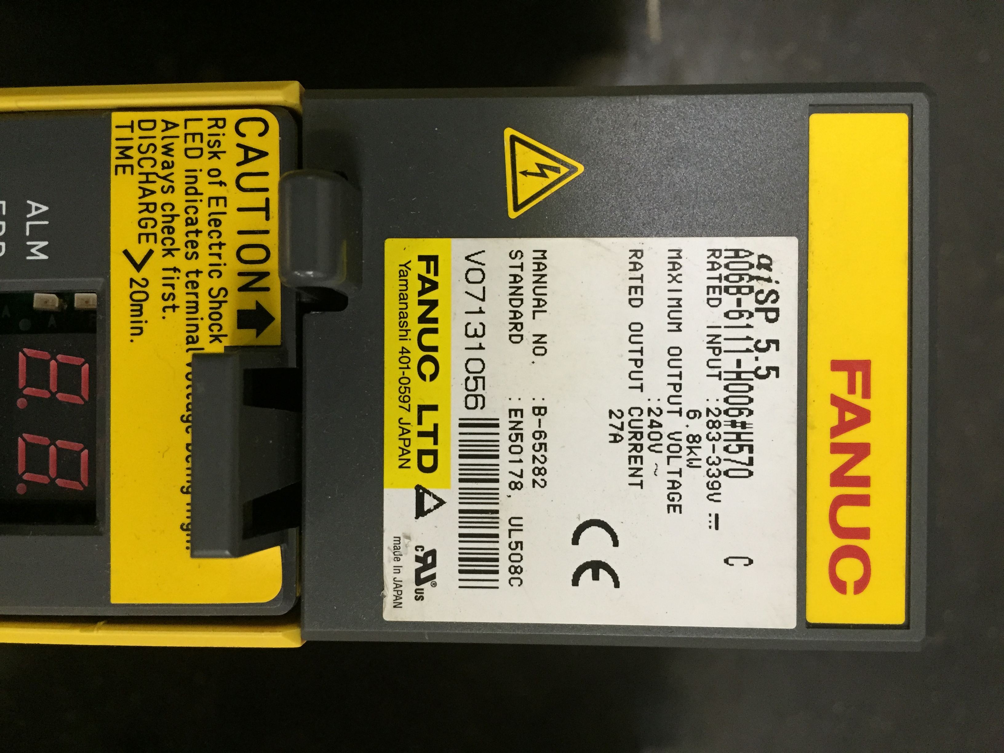Fanuc Variateur de broche Alpha A06B-6111-H006#570